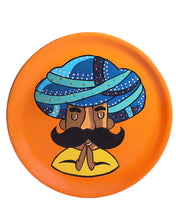 Load image into Gallery viewer, Hand Painted Terracotta Decorative Wall Plate - Turban man