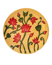 Load image into Gallery viewer, Hand Painted Terracotta Decorative Wall Plate - Flower