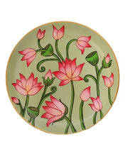 Load image into Gallery viewer, Hand Painted Terracotta Decorative Wall Plate - Flower