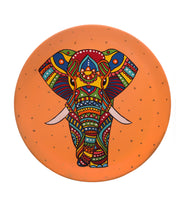 Load image into Gallery viewer, Hand Painted Terracotta Decorative Wall Plate - Elephant