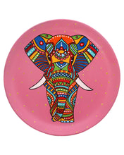 Load image into Gallery viewer, Hand Painted Terracotta Decorative Wall Plate - Elephant