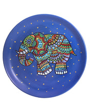 Load image into Gallery viewer, Hand Painted Terracotta Decorative Wall Plate - Elephant