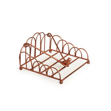 Load image into Gallery viewer, Bird on Fence Handcrafted Tissue Holder In Iron