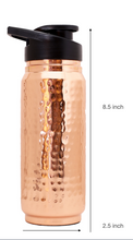 Load image into Gallery viewer, Sipper Copper Bottle 500ml