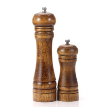Load image into Gallery viewer, Wood Salt and Pepper Grinder Set with Optional Tray for Sea Salt and Pepper(5,8,10 inch) Strong Adjustable Grinder