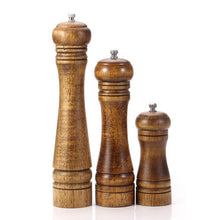 Load image into Gallery viewer, Wood Salt and Pepper Grinder Set with Optional Tray for Sea Salt and Pepper(5,8,10 inch) Strong Adjustable Grinder