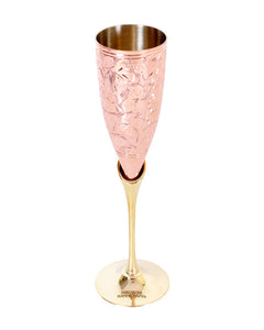 Engraved Silver Plated Pure Brass Premium Goblets Champagne - set of 2