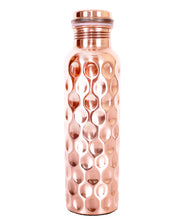 Load image into Gallery viewer, Diamond Copper Water Bottle 950ml with Two Glasses
