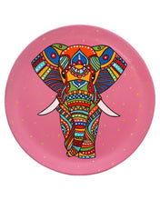 Load image into Gallery viewer, Hand Painted Terracotta Decorative Wall Plate - Elephant
